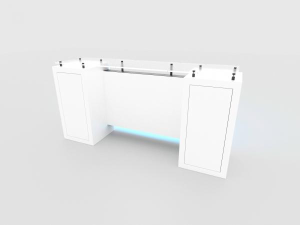 ECO-42C Sustainable Backlit Tradeshow Counter with Storage - View 3